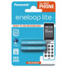 Baterija akumulator Panasonic Eneloop AAA za prenosni telefon (2 kos)