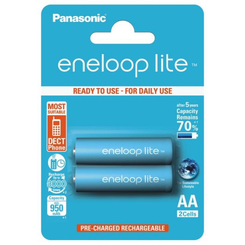 Baterija akumulator PANASONIC ENELOOP Lite AA 950 mAh (2 kos)