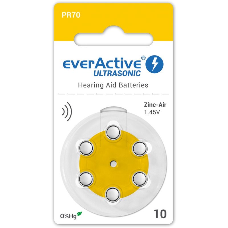 Baterija Everactive 10 za slušni aparat