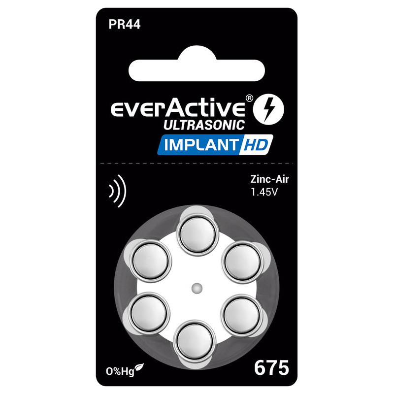 Baterija EverActive 675 IMPLANT 1,45V HD