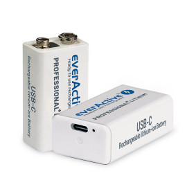 Baterija akumulator EVERACTIVE 9V Li-ion polnilna