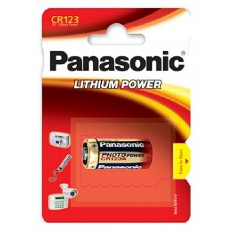 Baterija PANASONIC CR123 3V Lithium 