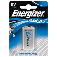 Baterija ENERGIZER ULTIMATE LITHIUM 9V litijeva LA522/9V 6F22