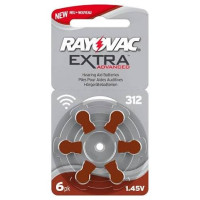 Baterija RAYOVAC 312 (6 kos)