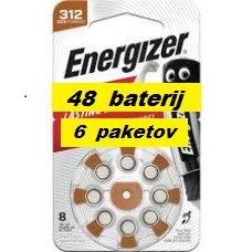 Baterija ENERGIZER 312 (48 kosov) 6 paketov